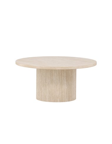 Runt soffbord Härön, Ø80 cm, Beige