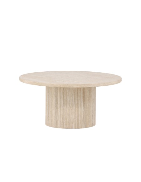 Runt soffbord Härön, Ø80 cm, Beige