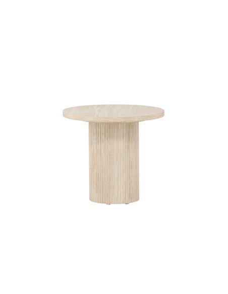 Runt soffbord Härön, Ø50 cm, Beige