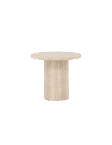Runt soffbord Härön, Ø50 cm, Beige