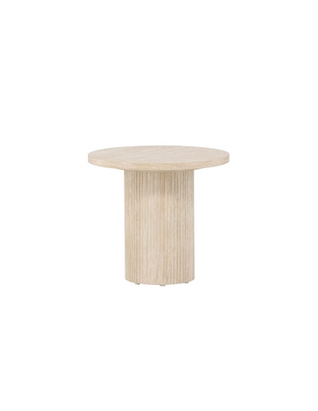 Runt soffbord Härön, Ø50 cm, Beige