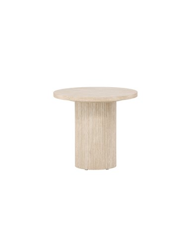 Runt soffbord Härön, Ø50 cm, Beige