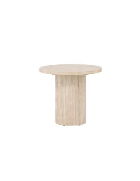 Runt soffbord Härön, Ø50 cm, Beige