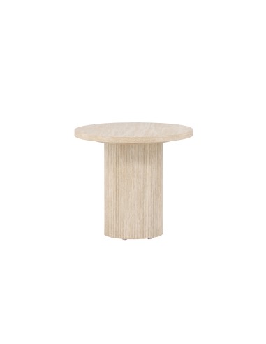 Runt soffbord Härön, Ø50 cm, Beige