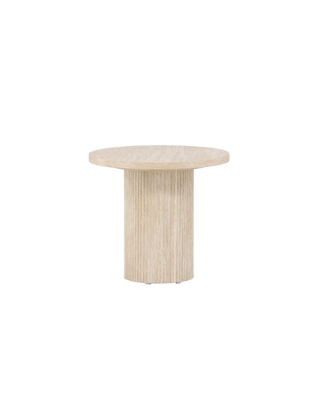 Runt soffbord Härön, Ø50 cm, Beige