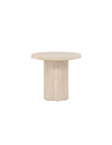 Runt soffbord Härön, Ø50 cm, Beige