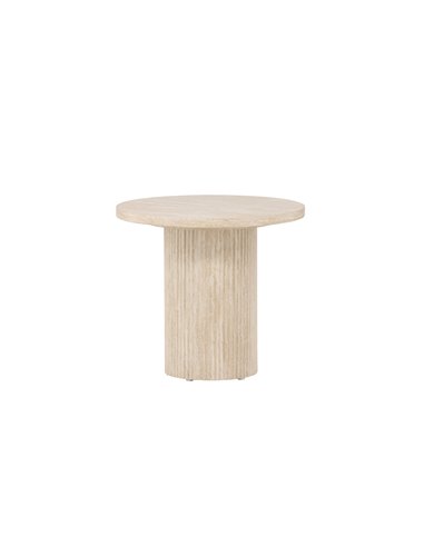 Runt soffbord Härön, Ø50 cm, Beige
