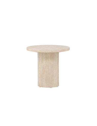 Runt soffbord Härön, Ø50 cm, Beige