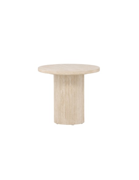 Runt soffbord Härön, Ø50 cm, Beige