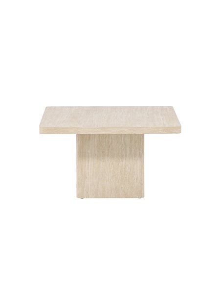 Soffbord Qvart, 80 × 80 cm, Beige