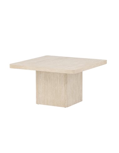 Soffbord Qvart, 80 × 80 cm, Beige
