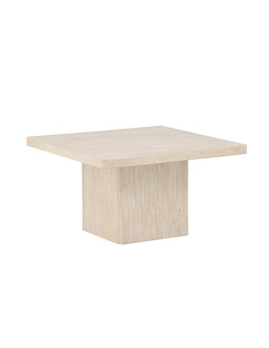 Soffbord Qvart, 80 × 80 cm, Beige