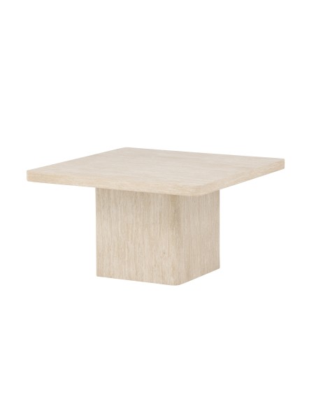 Soffbord Qvart, 80 × 80 cm, Beige