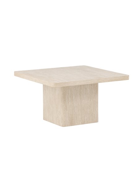 Soffbord Qvart, 80 × 80 cm, Beige