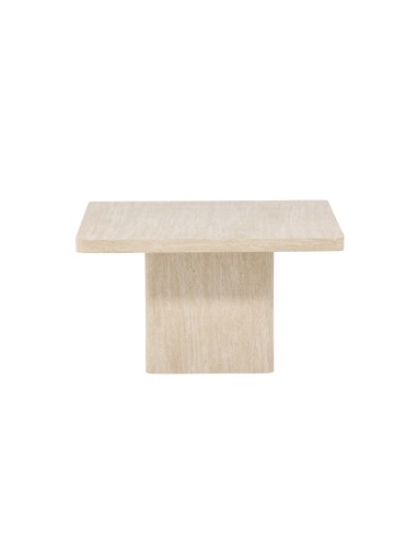 Soffbord Qvart, 80 × 80 cm, Beige