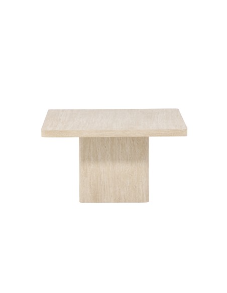 Soffbord Qvart, 80 × 80 cm, Beige