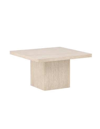 Soffbord Qvart, 80 × 80 cm, Beige