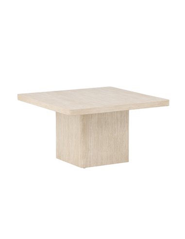 Soffbord Qvart, 80 × 80 cm, Beige