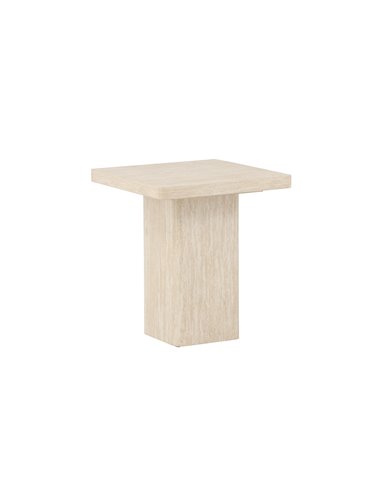 Soffbord Qvart, 50 × 50 cm, Beige