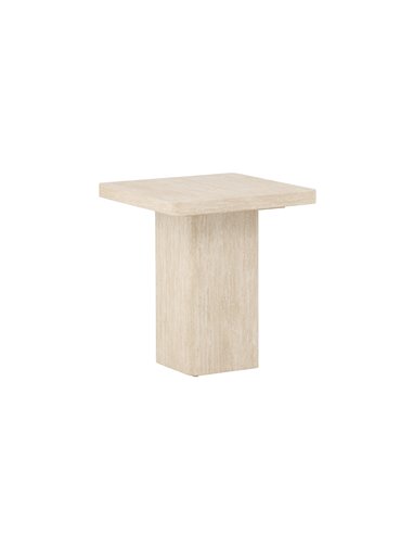 Soffbord Qvart, 50 × 50 cm, Beige