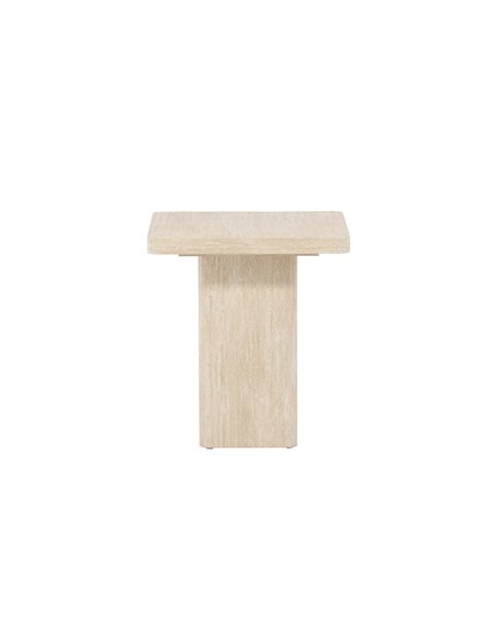 Soffbord Qvart, 50 × 50 cm, Beige