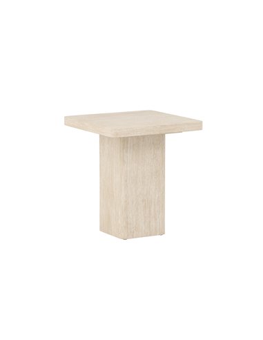 Soffbord Qvart, 50 × 50 cm, Beige