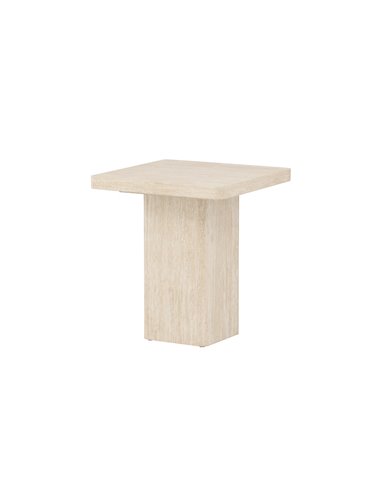 Soffbord Qvart, 50 × 50 cm, Beige