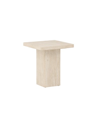 Soffbord Qvart, 50 × 50 cm, Beige