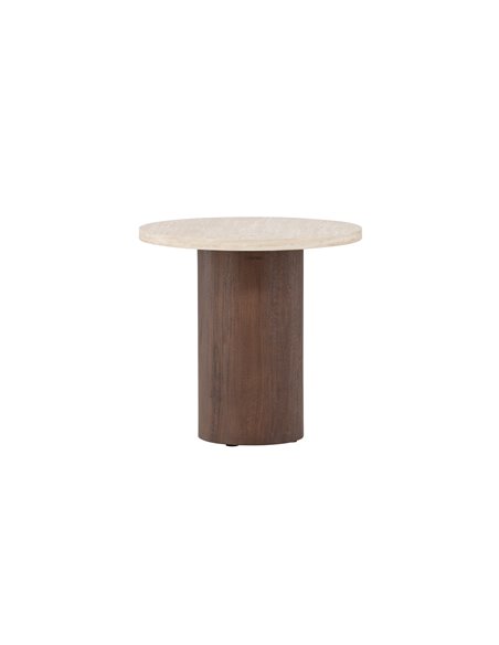 Runt soffbord Megg, Ø50 cm, Beige