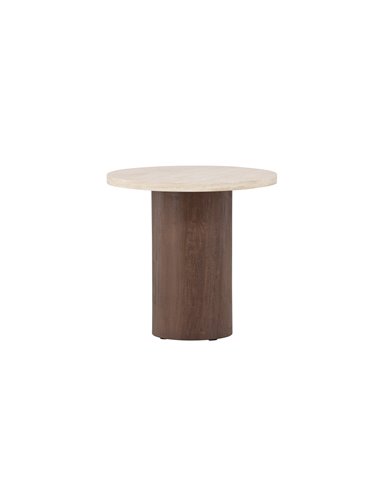 Runt soffbord Megg, Ø50 cm, Beige