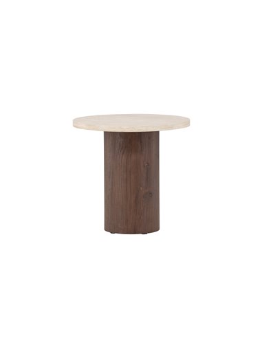 Runt soffbord Megg, Ø50 cm, Beige