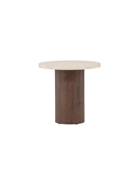 Runt soffbord Megg, Ø50 cm, Beige