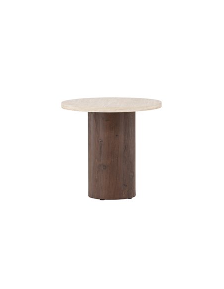 Runt soffbord Megg, Ø50 cm, Beige