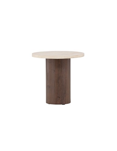 Runt soffbord Megg, Ø50 cm, Beige