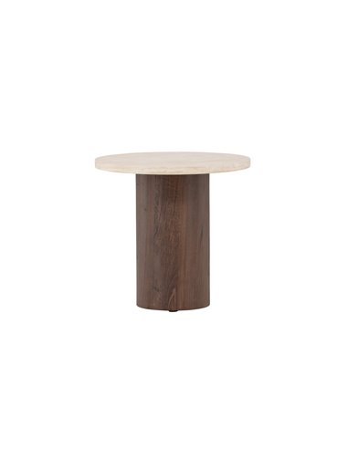 Runt soffbord Megg, Ø50 cm, Beige