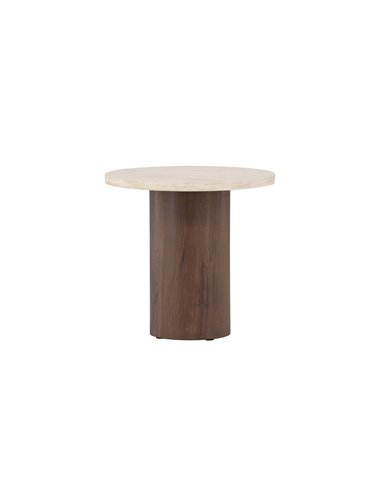 Runt soffbord Megg, Ø50 cm, Beige