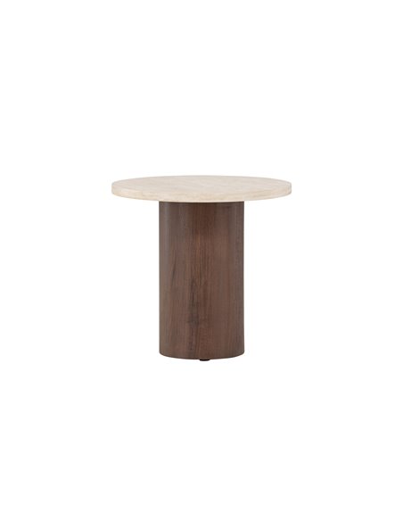 Runt soffbord Megg, Ø50 cm, Beige