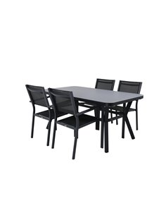 Matgrupp Virya med Copacabana matstolar, 160 × 90 cm 2