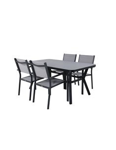 Matgrupp Virya med Copacabana matstolar, 160 × 90 cm 2