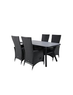 Matgrupp Virya med Padova matstolar, 160 × 90 cm 2