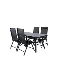 Matgrupp Virya med Break matstolar, 160 × 90 cm 2