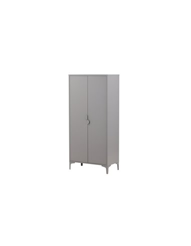 Garderob Piring, 85 cm, Ljusgrå