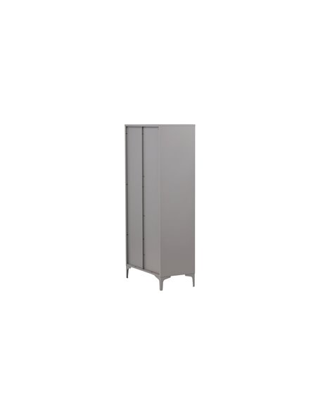 Garderob Piring, 85 cm, Ljusgrå
