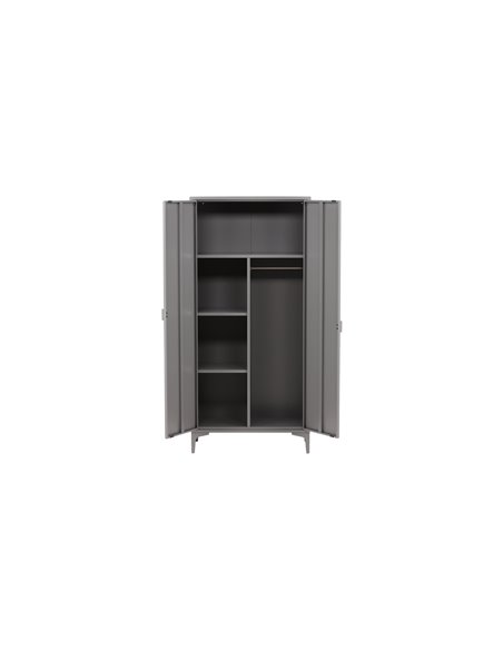 Garderob Piring, 85 cm, Ljusgrå