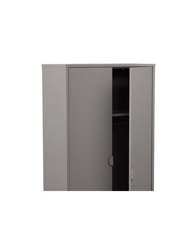 Garderob Piring, 85 cm, Ljusgrå