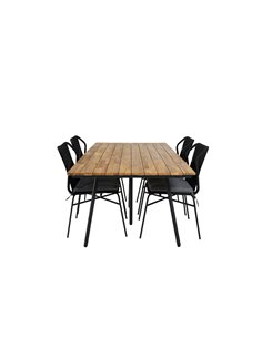 Matgrupp Chan med Julian matstolar, 200 × 100 cm