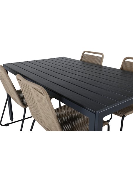 Matgrupp Break med Lindos matstolar, 150 × 90 cm