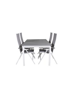 Matgrupp Levels med Albany matstolar, 160 × 100 cm