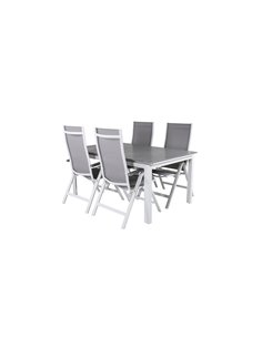 Matgrupp Levels med Albany matstolar, 160 × 100 cm 2