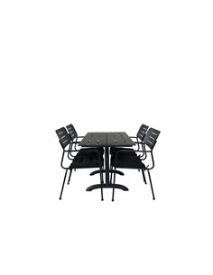 Matgrupp Denver med Nicke matstolar, 120 × 69 cm